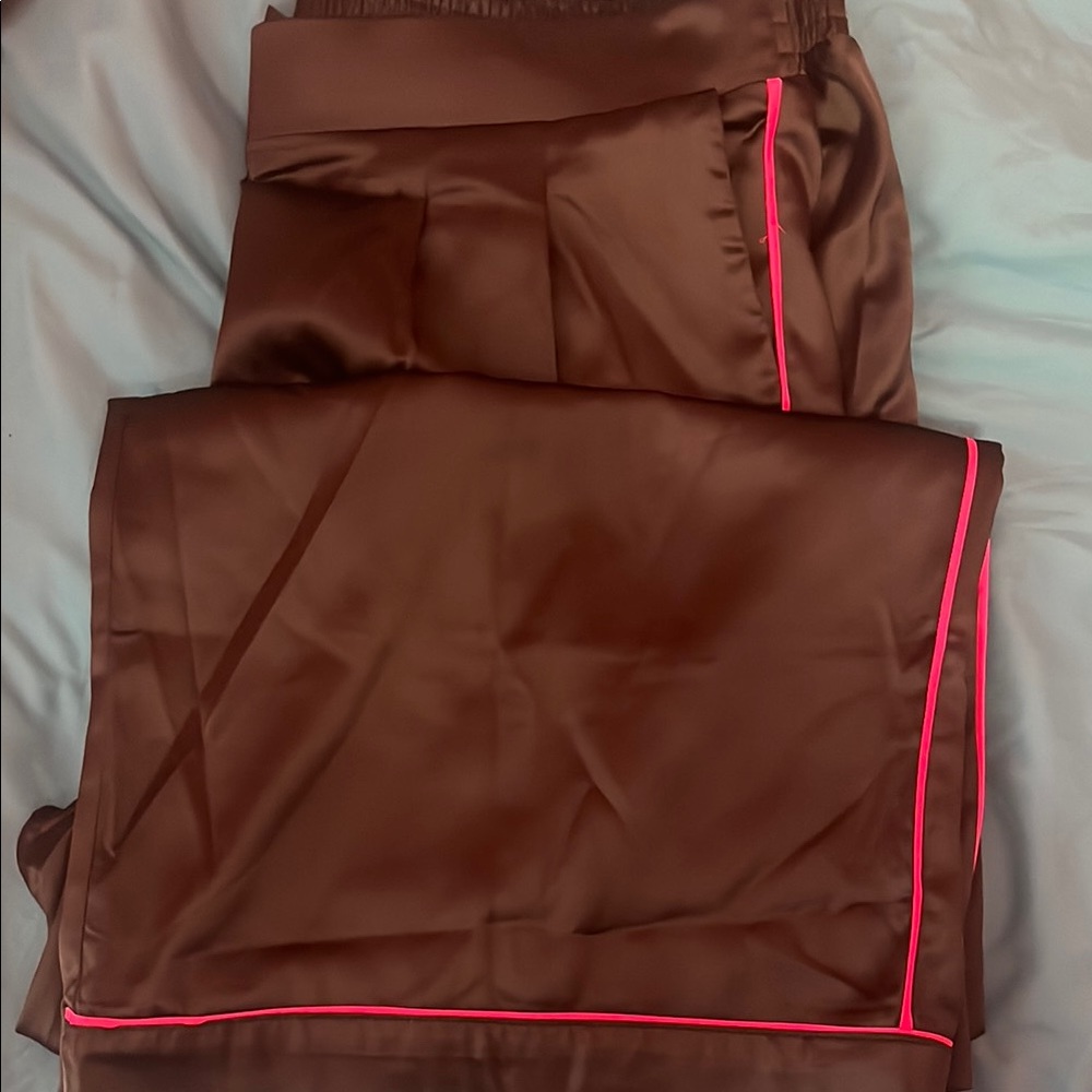 Torrid wide leg satin pants